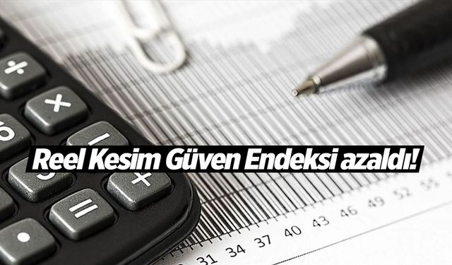 Reel Kesim Güven Endeksi 2,6 puan azaldı