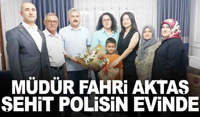 Salihlili şehit polisin ailesine duygulandıran ziyaret