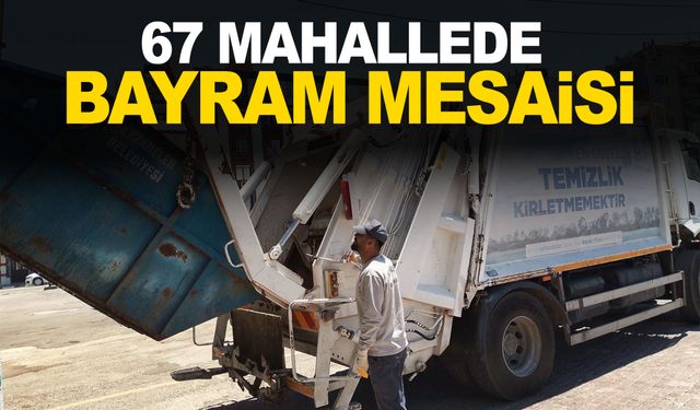 Şehzadeler Belediyesinden 67 mahallede bayram mesaisi