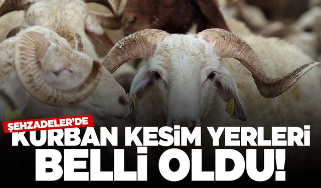 Şehzadeler’de kurban kesim yerleri belirlendi