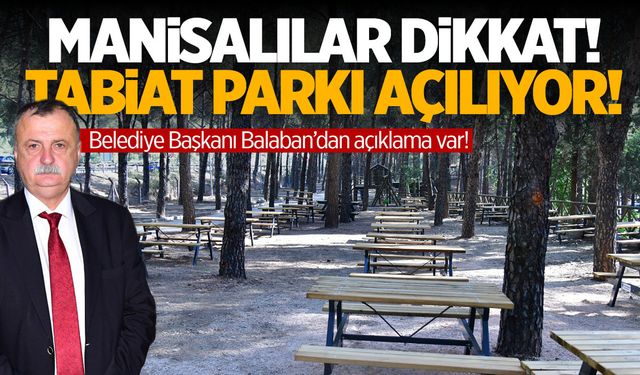 Süreyya Tabiat Parkı'nda sona gelindi! Açılacak...