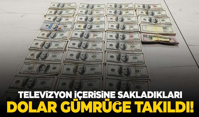 Televizyonun içine saklamışlar! Tam 340 bin dolar!