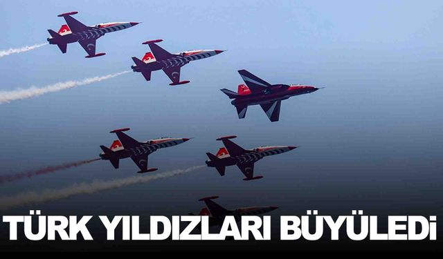 Türk Yıldızları'nın HÜRJET ile kol uçuşunun kokpit görüntüleri nefes kesti