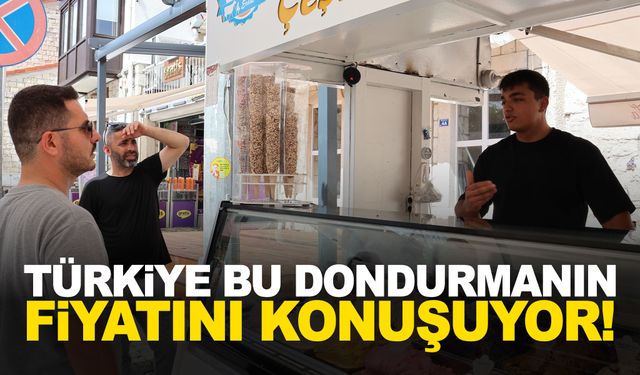 Türkiye bu dondurmanın fiyatını konuşuyor!