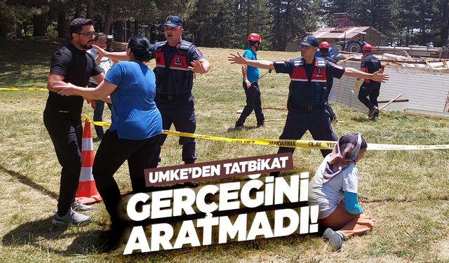 UMKE Demirci'de tatbikat yaptı