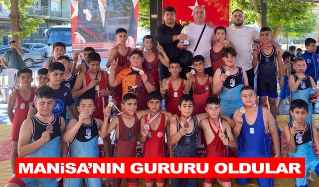 Yunusemreli güreşçiler Denizli’den 23 madalya ve 1 kupa ile döndü