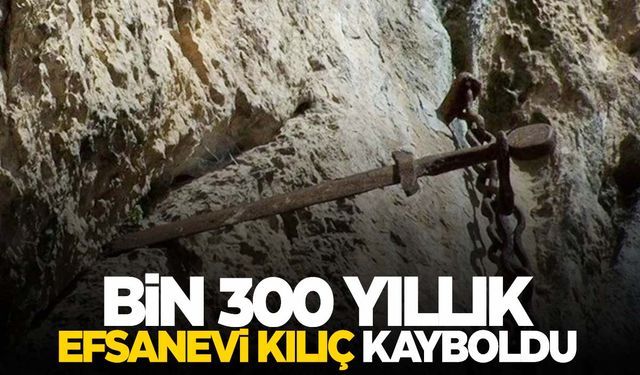 1300 yıldır kayaya saplı olan kılıç gizemli şekilde kayboldu!