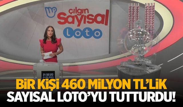 Bir kişi 460 milyon TL’lik Sayısal Loto’yu tutturdu!