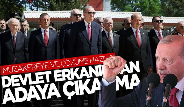Cumhurbaşkanı Erdoğan KKTC’nin 50. yıldönümünde konuştu: Müzakereye ve çözüme hazırız