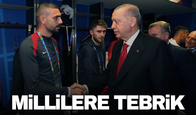 Cumhurbaşkanı Erdoğan'dan millilere tebrik