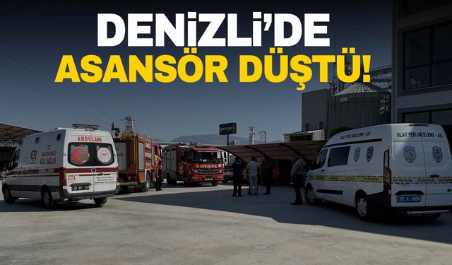 Denizli'de asansörün düşmesi sonucu 4 kişi yaralandı