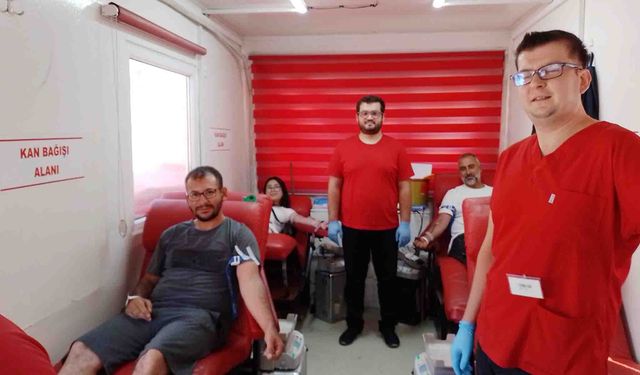 İlçede kan bağış seferberliği… 2 günde 70 ünite toplandı
