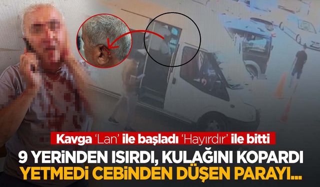 Hatay’da şok eden görüntüler! Şoförün kulağını ısırarak kopardı!