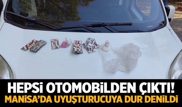 Hepsi otomobilden çıktı! Manisa'da uyuşturucu operasyonu