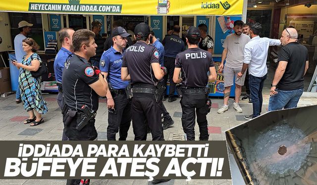 İddiada para kaybedince büfeye ateş açtı!