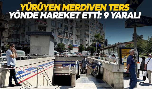 İzmir Metrosu’nda ‘yürüyen merdiven’ kazası!