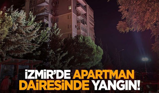 İzmir’de mumdan çıkan alevler evi yaktı!