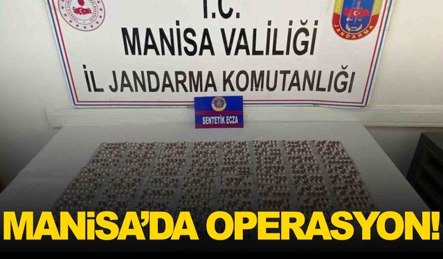 Manisa’da operasyon… Jandarma uyuşturucu hap ele geçirdi