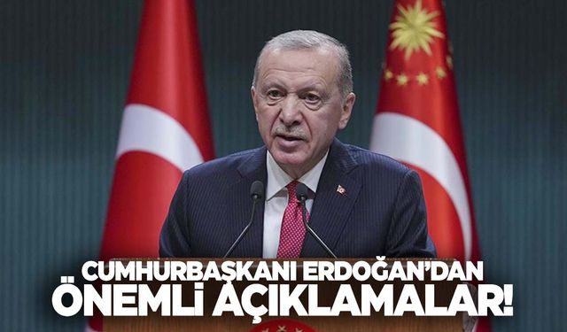 Kabine sona erdi... Cumhurbaşkanı Erdoğan'dan önemli açıklamalar