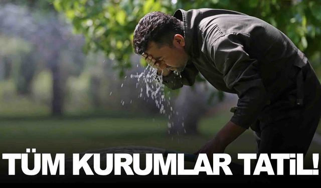 Komşuyu sıcak hava esir aldı… Tüm kamu kurumları tatil