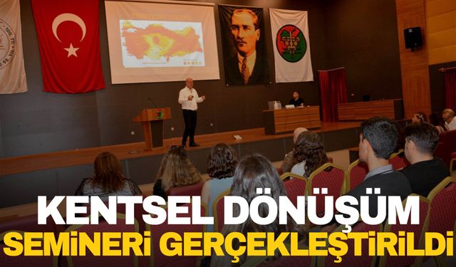 Manisa Barosu Kentsel Dönüşüm semineri gerçekleştirdi