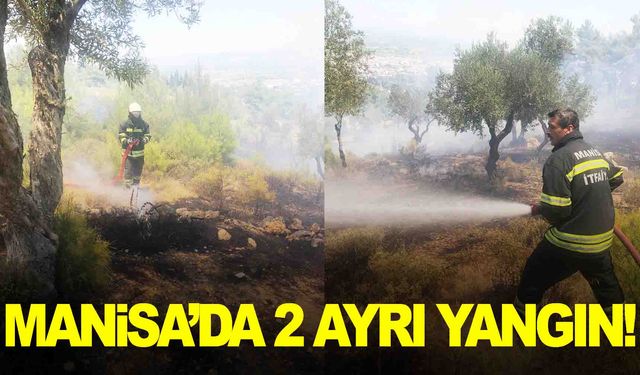 Manisa’da 2 ayrı yangın… Korkulan olmadı