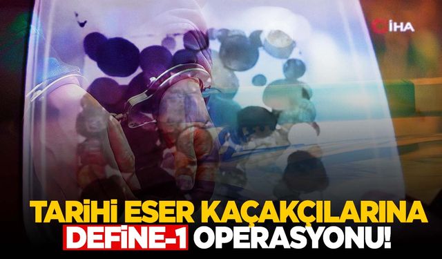 Binlerce tarihi eseri yurtdışına götürüp satmışlar! Manisa’da ‘Define-1’ operasyonu!