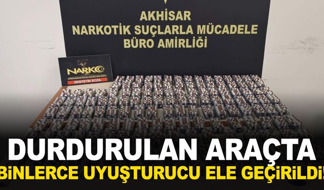 Manisa’da durdurulan araçta uyuşturucu ele geçirildi