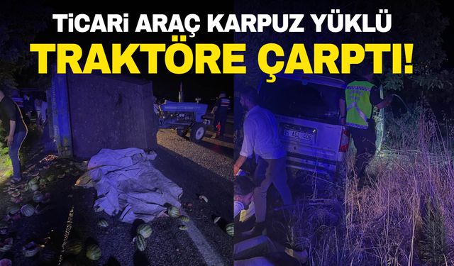 Manisa’da ticari araçla traktör çarpıştı! 6 yaralı