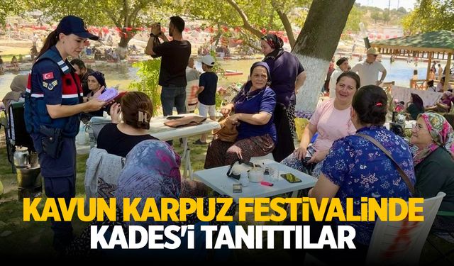 Manisa'daki Kavun Karpuz Festivalinde KADES'i tanıttılar