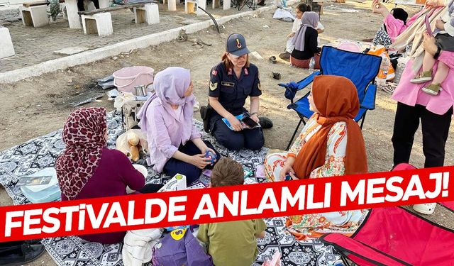 Manisa’nın ilçesinde festival vardı… Festivalde anlamlı mesaj!