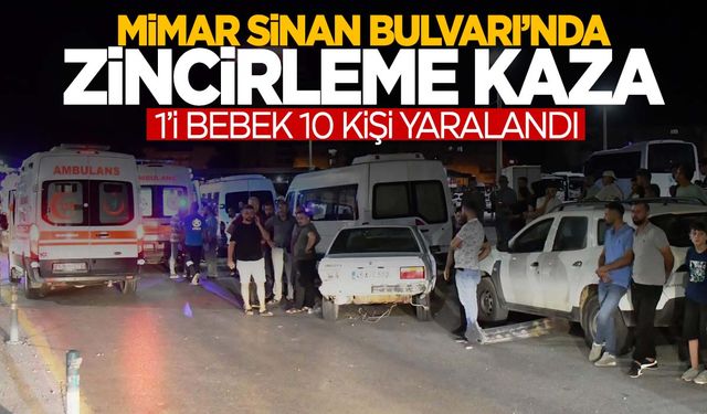 Manisa’nın TEM’i Mimar Sinan Bulvarı’nda zincirleme kaza!