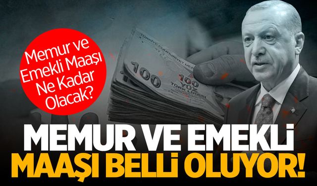 Memur ve Emekli maaşına yapılacak zam belli oluyor! İşte rakamlar...