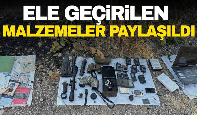 MSB, teröristlerden ele geçirilen malzemeleri paylaştı