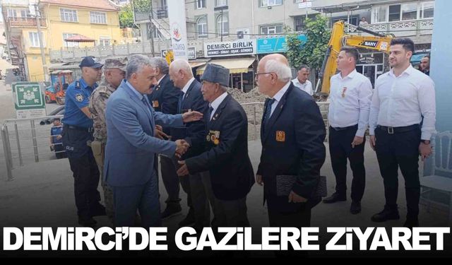 Müdür Aktaş Demirci’de gazilerle bir araya geldi