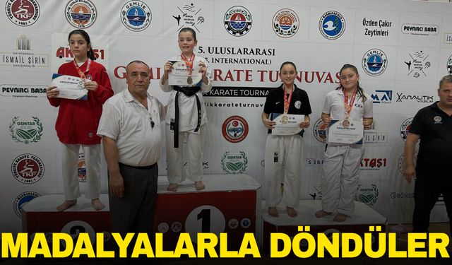Salihlili karateciler, Bursa'dan madalyalarla döndü
