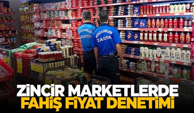 Şehzadeler Belediyesi zabıtasından zincir marketlere denetim