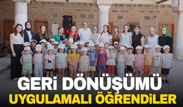 Şehzadelerin minikleri geri dönüşümü uygulamalı öğrendi