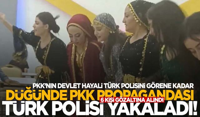 Siirt’te düğünde PKK propagandasına operasyon: 6 gözaltı