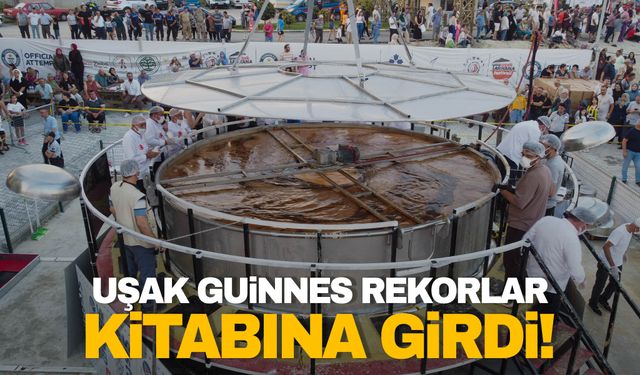 Uşak Guinness Rekorlar Kitabı'na girdi!