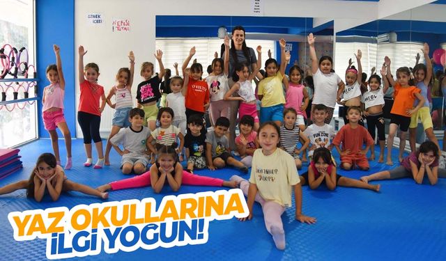 Yunusemre Yaz Spor Spor Okulu'nda cimnastik rüzgarı