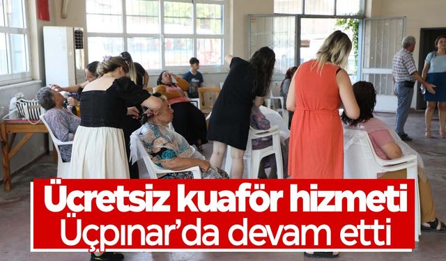 Yunusemre’de ücretsiz kuaför hizmetinin ikinci durağı Üçpınar oldu