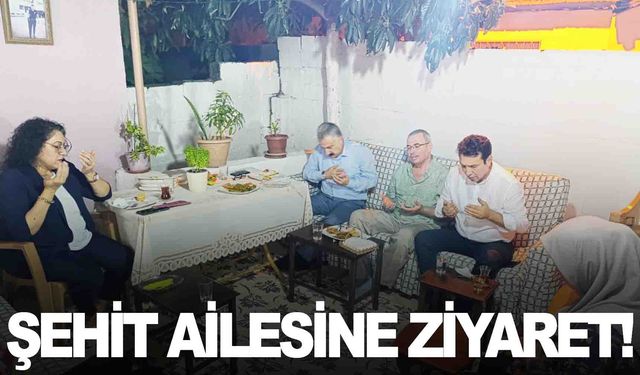 Müdür Aktaş’tan şehit Ali Aksoy’un ailesine ziyaret