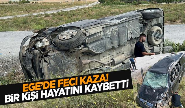 Afyonkarahisar’da minibüs takla atıp şarampole devrildi: 1 ölü, 2 yaralı