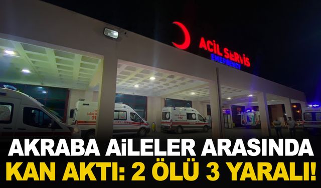 Ailelerin arasındaki husumette kan aktı: 2 ölü 3 yaralı