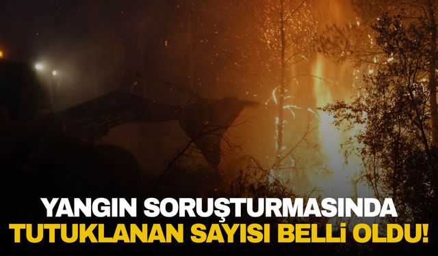 Bakan açıkladı! Yangınlarda tutuklananların sayısı belli oldu