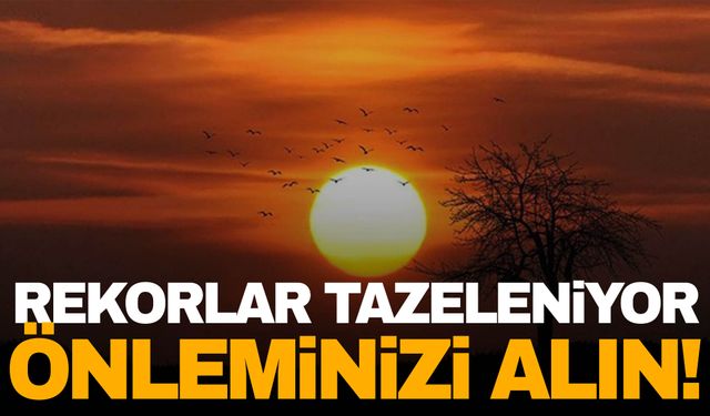 Sıcaklıklar azalmayacak! Son 53 yılın zirvesi!