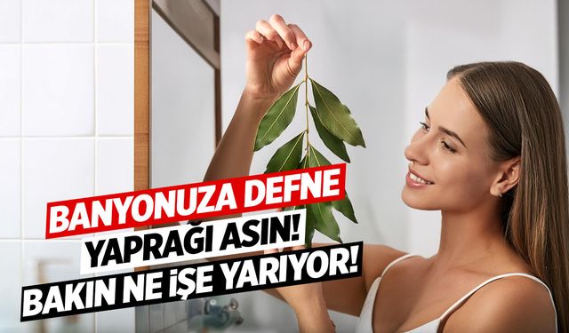 Banyonuza defne yaprağı asın! Sorunu çözüyor...