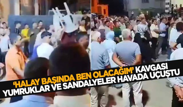 Düğünde ‘halay başı’ kavgası… Sandalyeler havada uçuştu!