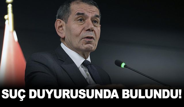 Dursun Özbek suç duyurusunda bulundu